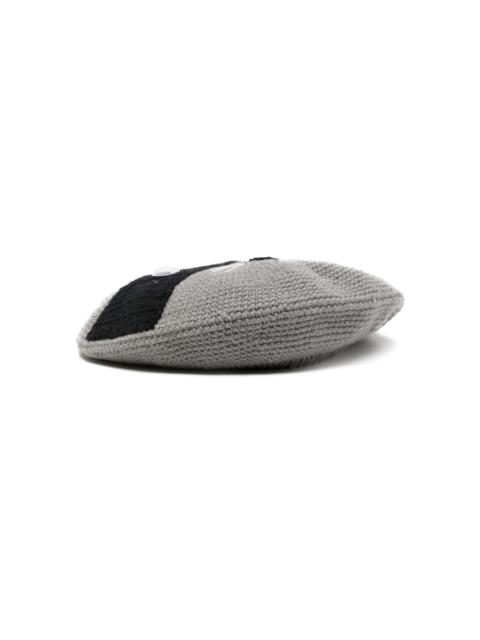 Racoon wool beret