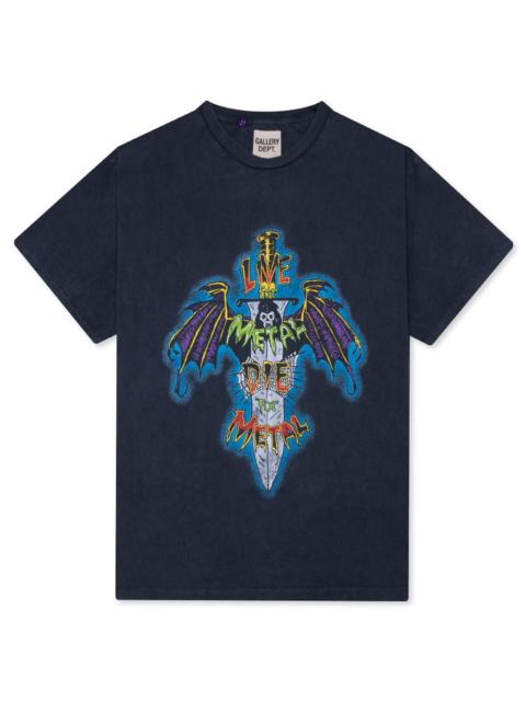 GALLERY DEPT. LIVE FOR METAL TEE - VINTAGE BLACK