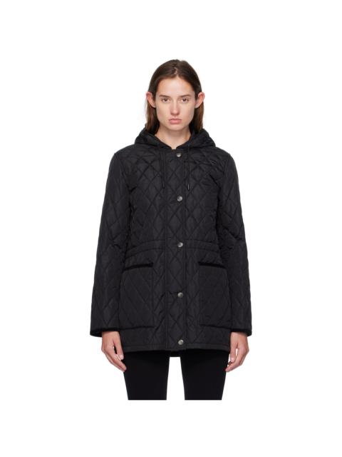 Burberry Black Quilted Nylon Coat
