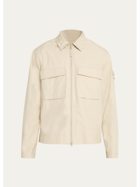 Stone Island Men's Cotton Full-Zip Shirt Jacket