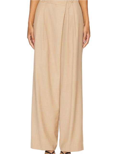 SHONA JOY Asher Asymmetrical Pleat Front Pant