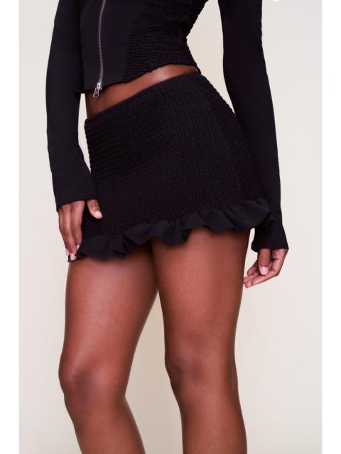 GUIZIO APOLLINE SMOCKED SKIRT