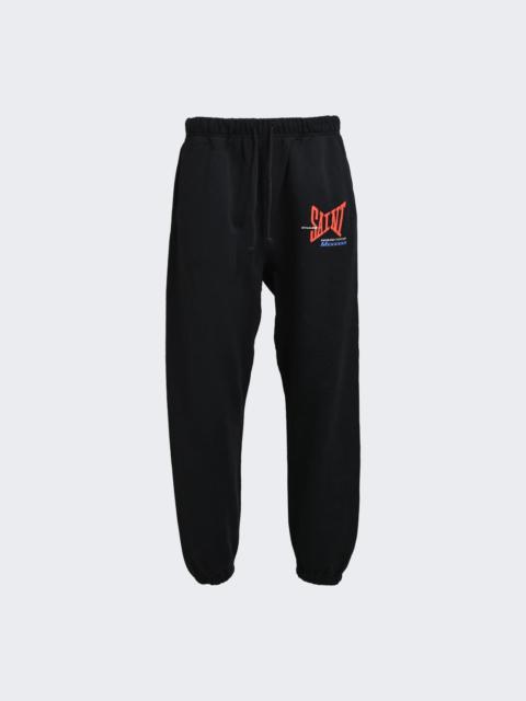SAINT M×××××× Ribbon Saint Sweatpants Black