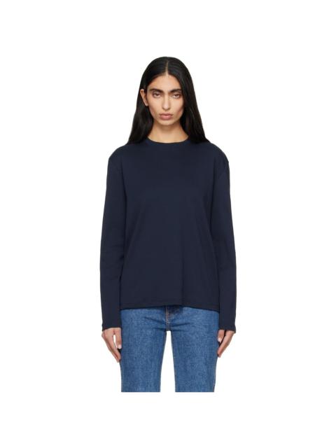 FLORE FLORE Navy Maggie Longsleeve T-shirt