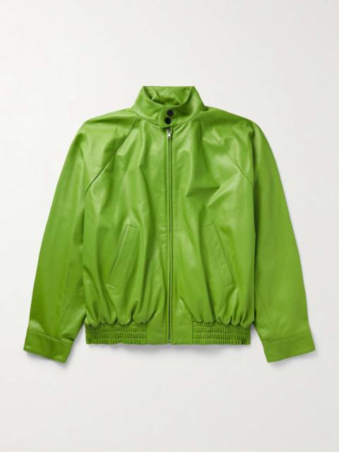 Marni Oversized Leather Bomber Jacket