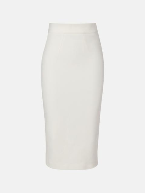 Safiyaa Hokuku crêpe pencil skirt