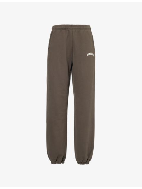 ADANOLA Logo-Embroidered Straight-Leg Cotton-Jersey Jogging Bottoms