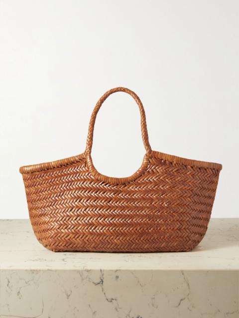 DRAGON DIFFUSION Nantucket large woven leather tote Tan