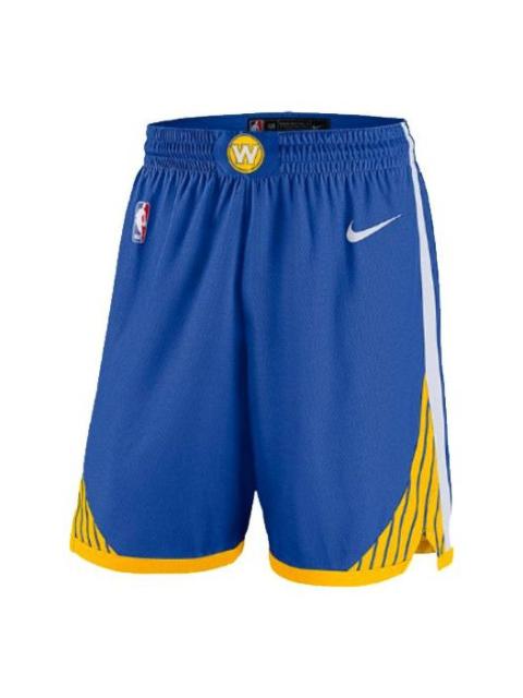 Nike Nike NBA Icon Edition Swingman Sports Basketball Shorts SW Fan Edition Golden State Warriors Blue AJ