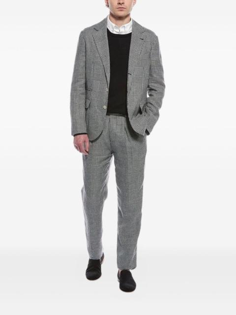 Brunello Cucinelli plaid single-breasted suit