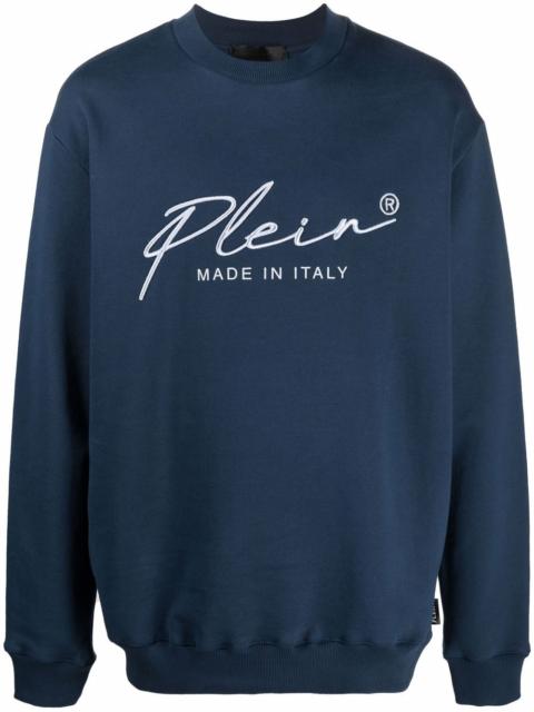 PHILIPP PLEIN embroidered-logo sweatshirt
