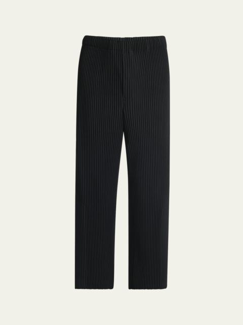 ISSEY MIYAKE Men's Pleated Straight-Leg Pants