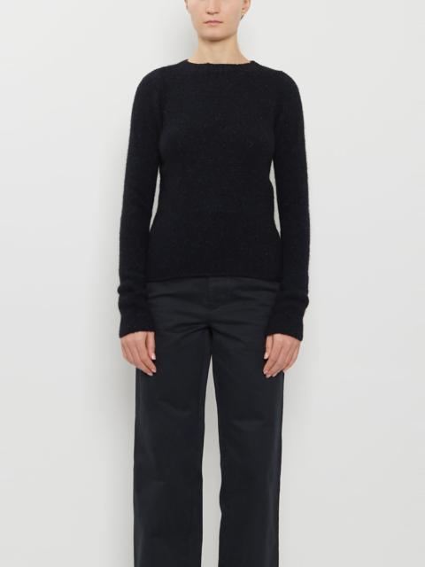 AURALEE Cashmere Melange Sweater — Top Navy Black
