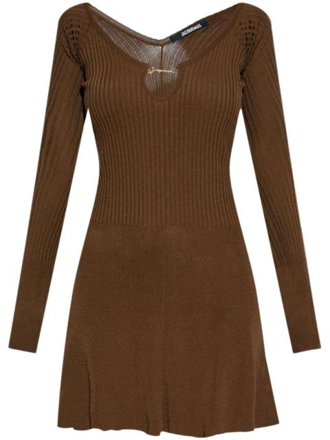 JACQUEMUS La Robe ribbed minidress