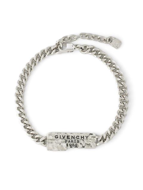 Givenchy Men's Tape Bracelet in Metal and Enamel - Antic Silvery