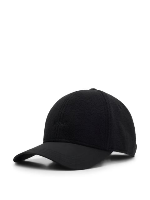 HUGO FLEECE CAP WITH EMBROIDERED LOGO