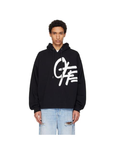 Off-White Black Spray Logo Loose Hoodie
