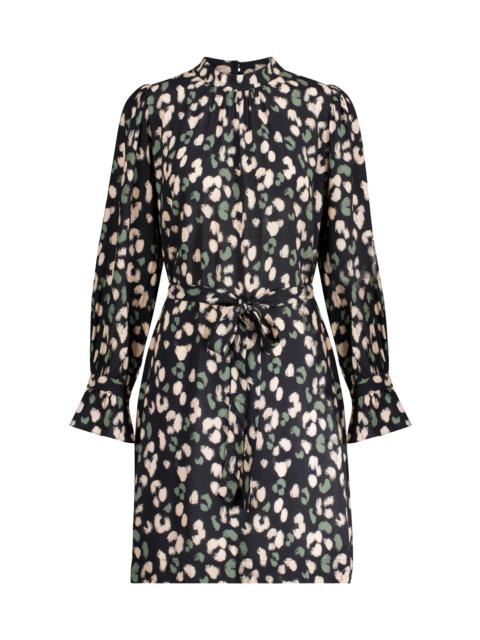 velvet Gertrude leopard-print minidress