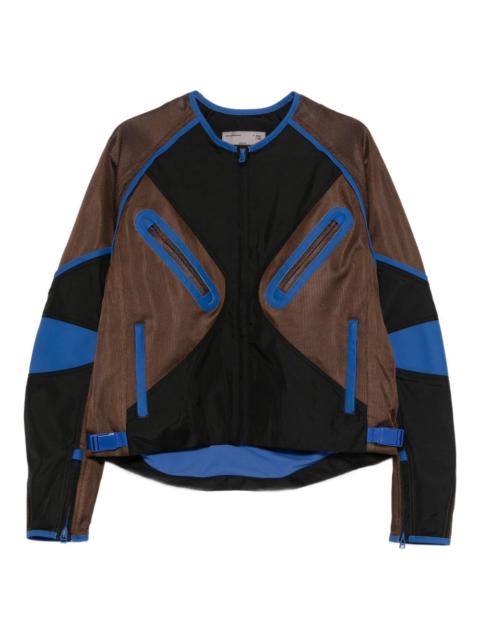 Kiko Kostadinov x Fox Lab zipped panelled moto jacket