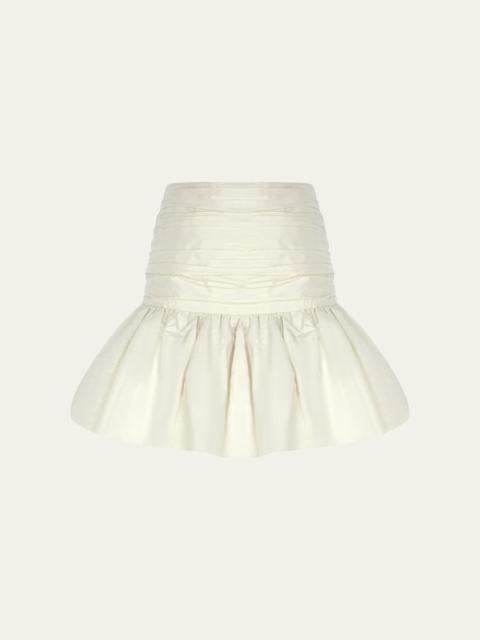 THE NEW ARRIVALS ILKYAZ OZEL Lina Ruched Mini Skirt
