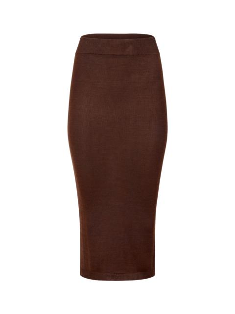 entire studios MIDI SKIRT CHOCOLATE