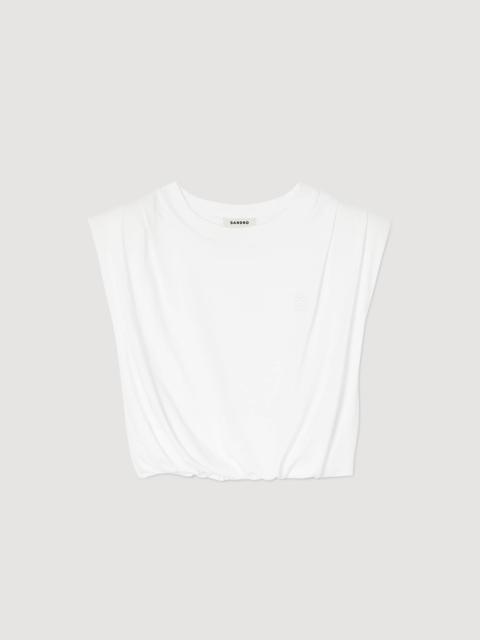 Sandro Short cotton T-shirt