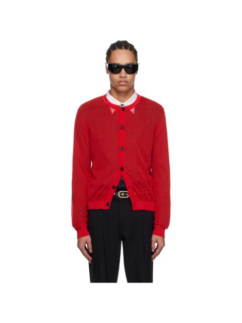 Red Sheer Cardigan