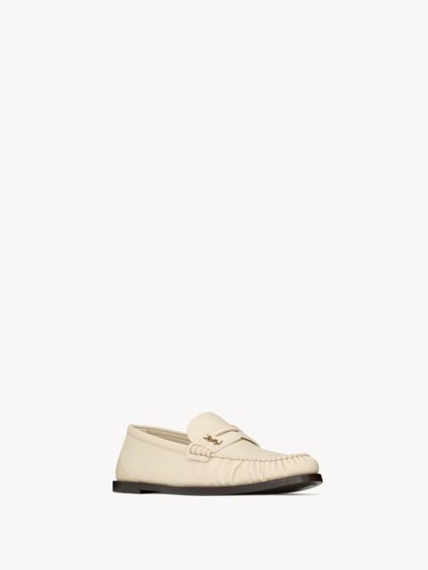 SAINT LAURENT LAURENT LOAFERS IN SMOOTH LEATHER