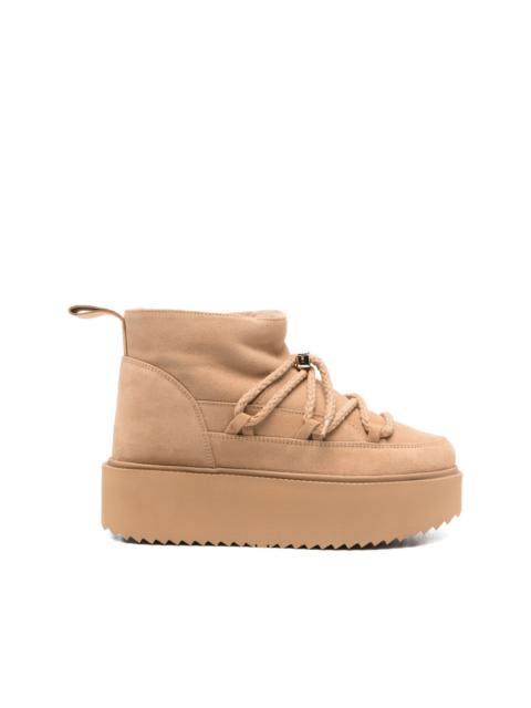 INUIKII suede platform boots