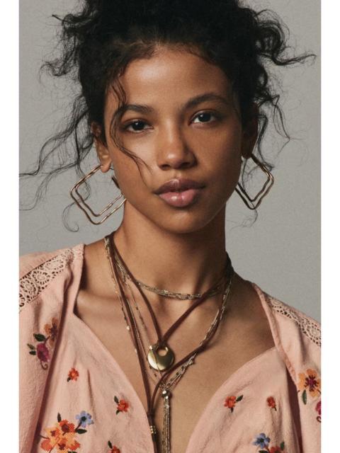 FREE PEOPLE Shelby Square Hoops