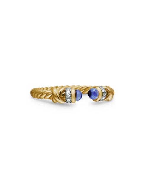 DAVID YURMAN Women's Petite Helena Ring in 18K Yellow Gold - Tanzanite