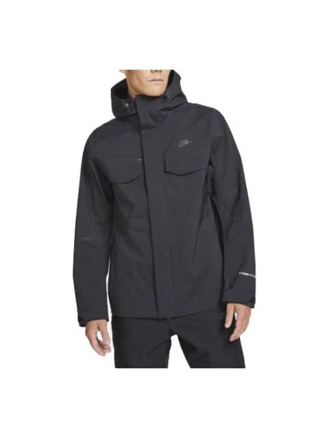 Nike Nike Storm-fit Adv M65 Sports logo Casual Solid Color Hooded Jacket Black DD6873-010