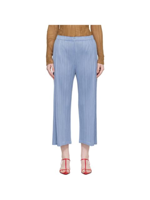 Pleats Please Issey Miyake Blue Monthly Colors December Trousers