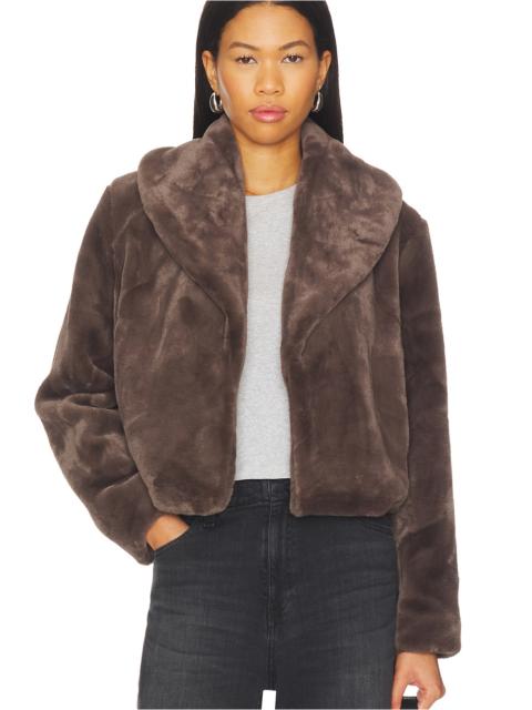 BLANKNYC Cropped Faux Fur Coat
