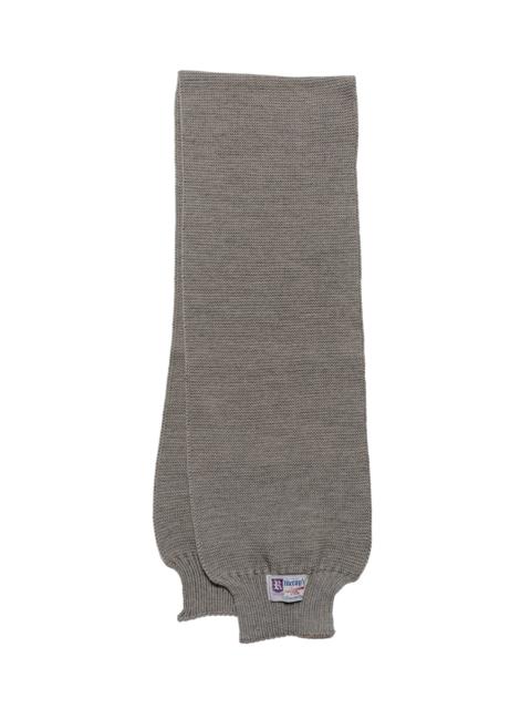 The Real McCoys MA24103 Scarf, Wool-Knit Gray