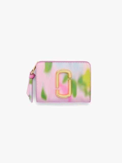 Marc Jacobs THE BLURRED FLORAL SNAPSHOT MINI COMPACT WALLET
