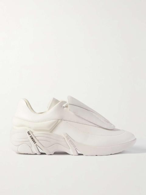 Raf Simons Antei Faux Leather and Leather Sneakers