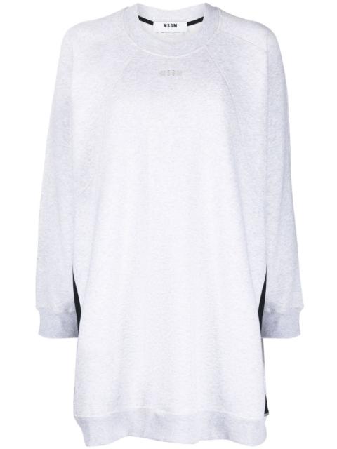 MSGM side-stripe oversized sweatshirt