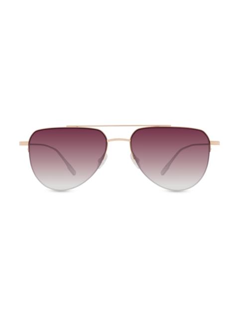 BARTON PERREIRA Women's McNair 55MM Aviator Sunglasses - Rose Gold Mauve Gradient