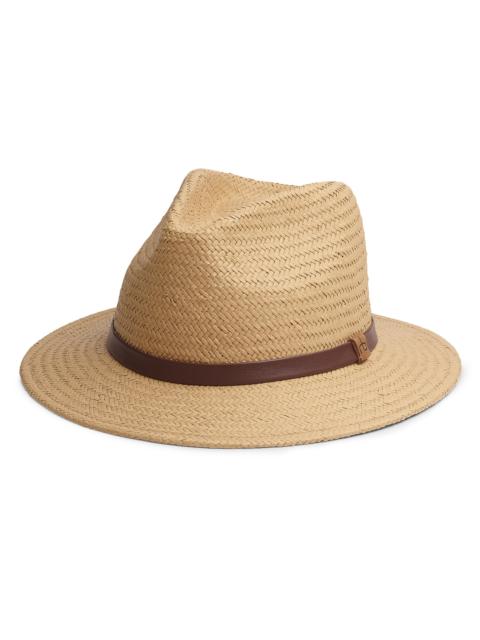 rag & bone Women's Packable Straw Fedora - Light Brown