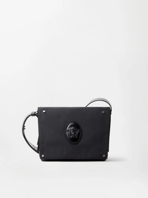 VERSACE Lou Small Nylon Messenger Bag