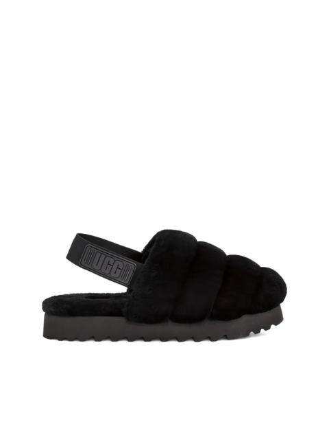 UGG Super Fluff "Black" slippers