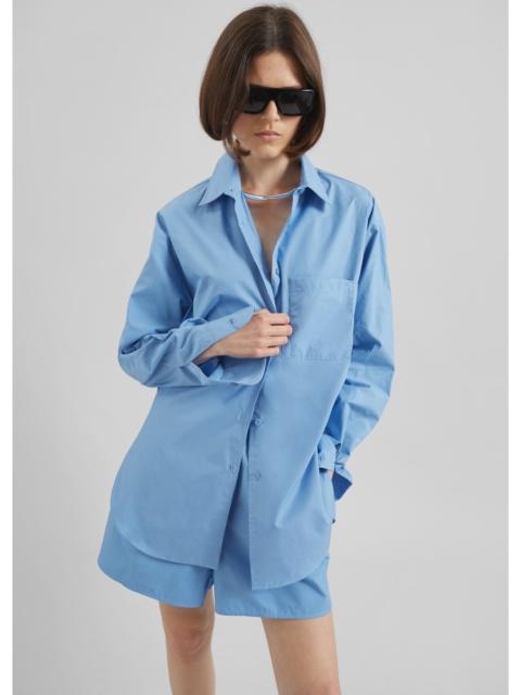 The Frankie Shop Lui Organic Cotton Shirt - Blue
