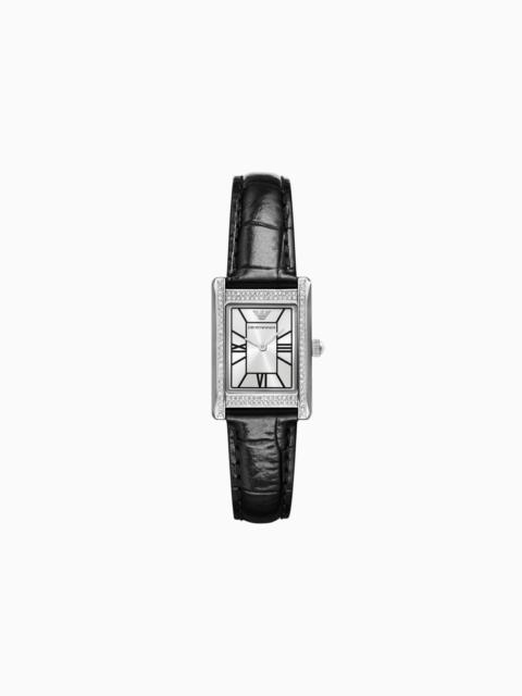 EMPORIO ARMANI LEATHER STRAP WATCHES