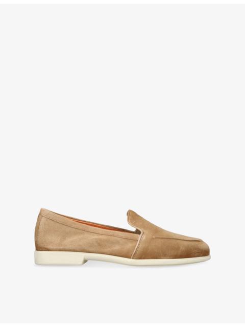 Santoni Malibu Suede Loafers