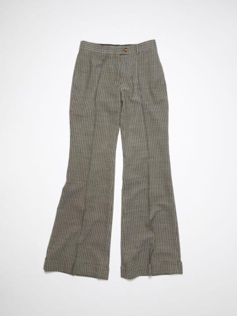 Tailored wool blend trousers - Multi taupe