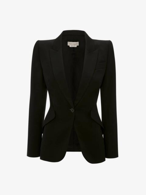 Alexander McQueen Women's Peak Shoulder Jacket in Black