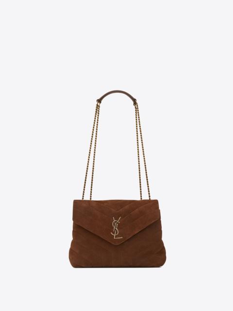 loulou small bag with rope monogram in suede