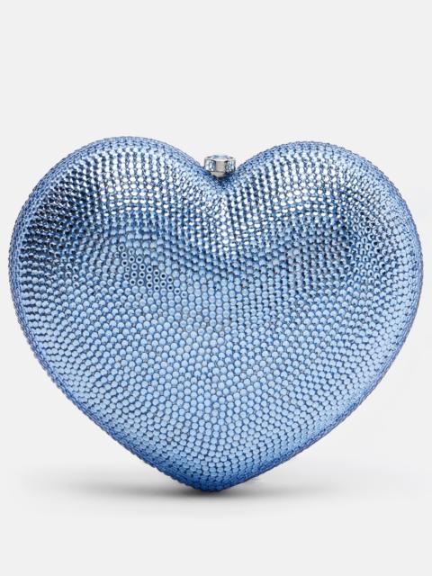 JUDITH LEIBER L'Amour Petit Coeur embellished clutch