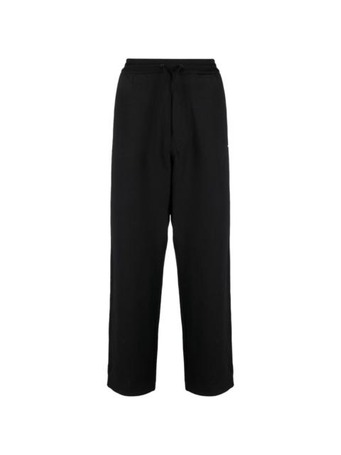 Y-3 logo-patch drawstring track pants
